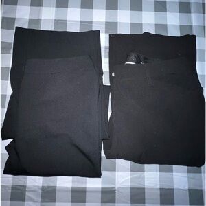 2 Pairs of dress pants •Miranda & Magaschoni Jet black​